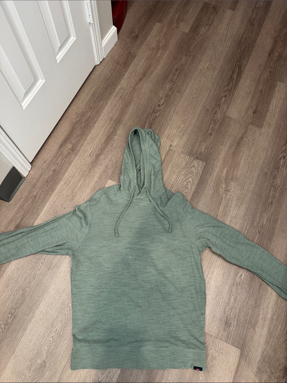 Faherty Men's Sage Green Knit Hoodie